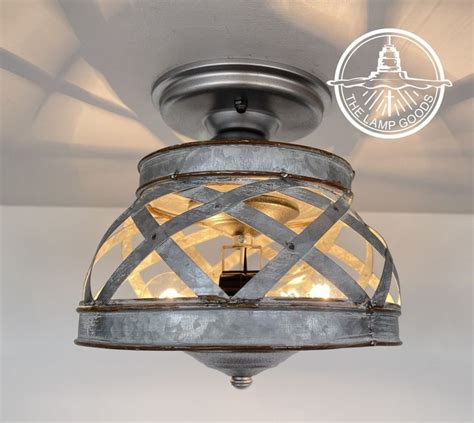 sheet metal light fixtures|farmhouse galvanized light fixtures.